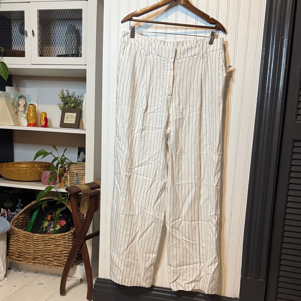 Rachel Zoe Pinstripe Dress Wide Leg Pants NEW with tags from TJMAXX